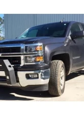 Hammerhead Armor Silverado/Sierra Bumper Bull Bar For 14-18 Silverado/Sierra 1500 Wrinkle Black With Flush Mount Led Lights                                     - 600-56-0541 - Image 3