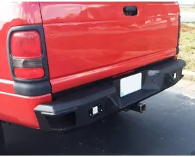 Hammerhead Armor RAM Rear Bumper Flush Mount For 94-02 RAM 1500-3500 Black Steel