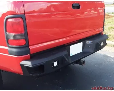 Hammerhead Armor RAM Rear Bumper Flush Mount For 94-02 RAM 1500-3500 Black Steel - 600-56-0543