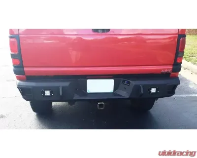 Hammerhead Armor RAM Rear Bumper Flush Mount For 94-02 RAM 1500-3500 Black Steel - 600-56-0543