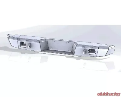 Hammerhead Armor Tacoma Rear Bumper Flush Mount For 95-04 Tacoma Black Steel - 600-56-0551