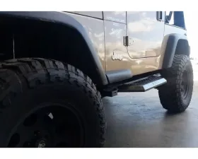 Hammerhead Armor Jeep TJ Running Boards For 97-06 Wrangler TJ 2 Door Black Steel