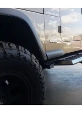 Hammerhead Armor Jeep TJ Running Boards For 97-06 Wrangler TJ 2 Door Black Steel                                     - 600-56-0563 - Image 2