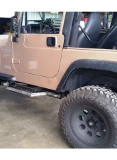 Hammerhead Armor Jeep TJ Running Boards For 97-06 Wrangler TJ 2 Door Black Steel                                     - 600-56-0563 - Image 2