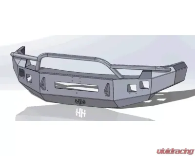 Hammerhead Armor Low Profile Pre-Runner Front Black Bumper (Non-Winch) Chevrolet Silverado 2500 | 3500 2007-2010 - 600-56-0575