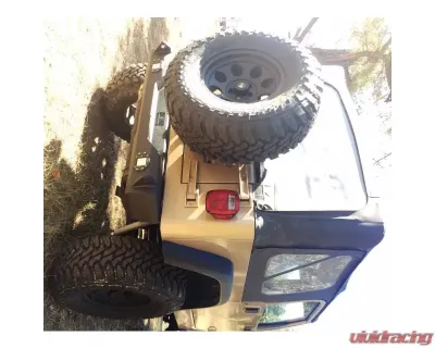 Hammerhead Armor Jeep TJ Rear Bumper Flush Mount For 97-06 Wrangler TJ Black Steel - 600-56-0576
