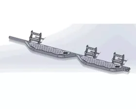 Hammerhead Armor F-150-F-550 Running Boards Cab Length Crew Cabs For 15-18 Ford F-150-F-550 Black Steel