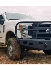 Hammerhead Armor F-250-F-550 Front Winch Bumper Full Brushguard For 17-18 Ford F250-F-550 Black Steel X-Series                                     - 600-56-0588 - Image 3