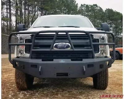 Hammerhead Armor F-250-F-550 Front Winch Bumper Full Brushguard For 17-18 Ford F250-F-550 Black Steel X-Series - 600-56-0588