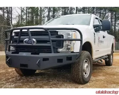 Hammerhead Armor F-250-F-550 Front Winch Bumper Full Brushguard For 17-18 Ford F250-F-550 Black Steel X-Series - 600-56-0588