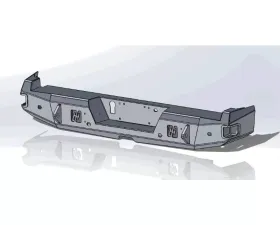 Hammerhead Armor F-250-450 Rear Bumper With Sensors For 17-18 Ford F250-F-550 Black Steel