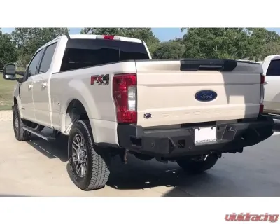 Hammerhead Armor F-250-450 Rear Bumper With Sensors Flush Mount For 17-18 Ford F250-F-550 Black Steel - 600-56-0592