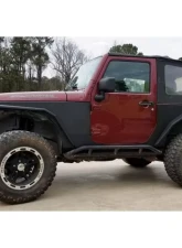 Hammerhead Armor Jeep JK Rear Fenders 07-18 Wrangler JK 2 Door Replacement Black Steel                                     - 600-56-0601 - Image 2