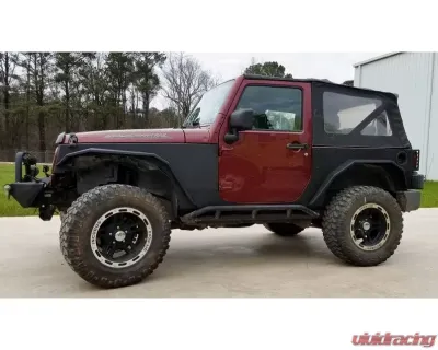 Hammerhead Armor Jeep JK Rear Fenders 07-18 Wrangler JK 2 Door Replacement Black Steel - 600-56-0601