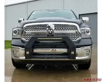 Hammerhead Armor RAM Bumper Bull Bar With Flush Mount Led Lights For 13-18 RAM 1500 Wrinkle Black - 600-56-0609