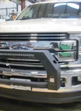 Hammerhead Armor F-250-F-550 Bumper Bull Bar With Flush Mount Led Lights For 17-18 Ford F250-F-550 Wrinkle Black                                     - 600-56-0625 - Image 2