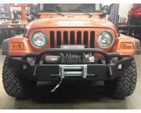 Hammerhead Armor Jeep TJ Pre Runner Front Winch Bumper For 97-06 Wrangler TJ Black Steel