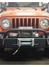 Hammerhead Armor Jeep TJ Pre Runner Front Winch Bumper For 97-06 Wrangler TJ Black Steel                                     - 600-56-0626 - Image 4