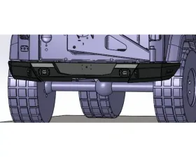 Hammerhead Armor Jeep JK Rear Bumper Flush Mount For 07-18 Wrangler JK X Series Black