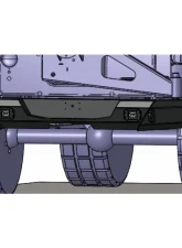 Hammerhead Armor Jeep JK Rear Bumper Flush Mount For 07-18 Wrangler JK X Series Black                                     - 600-56-0628 - Image 2