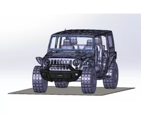 Hammerhead Armor Jeep JK Stubby Bumper Kit Front/Rear Bumper/Spare Tire Carrier/Running Boards For 07-18 Wrangler JK 4 Door X Series Black
