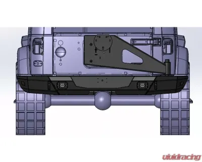 Hammerhead Armor Jeep JK Stubby Bumper Kit Front/Rear Bumper/Spare Tire Carrier/Running Boards For 07-18 Wrangler JK 4 Door X Series Black - 600-56-0632