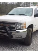 Hammerhead Armor Silverado Bumper Bull Bar For 07-13 Silverado 1500 With Flush Mount Led Lights Black Steel                                     - 600-56-0637 - Image 2