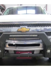 Hammerhead Armor Silverado Bumper Bull Bar For 07-13 Silverado 1500 With Flush Mount Led Lights Black Steel                                     - 600-56-0637 - Image 4