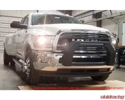 Hammerhead Armor RAM Bumper Bull Bar With Flush Mount Led Lights For 10-14 RAM 2500-3500 Wrinkle Black - 600-56-0646