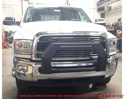 Hammerhead Armor RAM Bumper Bull Bar With Flush Mount Led Lights For 10-14 RAM 2500-3500 Wrinkle Black - 600-56-0646