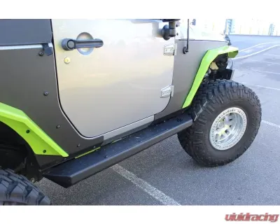 Hammerhead Armor Jeep JK Rock Rails Set For 07-18 Wrangler JK 2 Door Black - 600-56-0649
