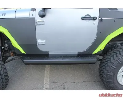 Hammerhead Armor Jeep JK Rock Rails Set For 07-18 Wrangler JK 2 Door Black - 600-56-0649