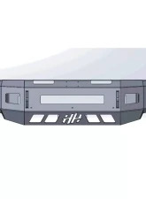 Hammerhead Armor Low Profile Front Black Bumper (Non-Winch) Ford F-250 | F-350 | F-450 | F-550 2017-2021                                     - 600-56-0670 - Image 4