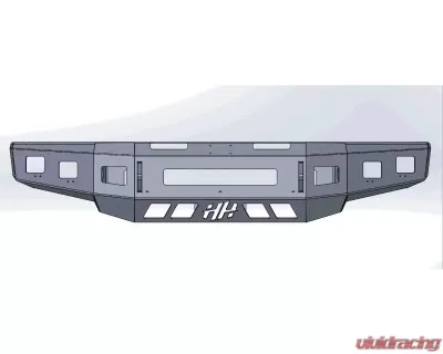 Hammerhead Armor Low Profile Front Black Bumper (Non-Winch) Ford F-250 | F-350 | F-450 | F-550 2017-2021 - 600-56-0670