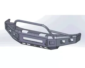 Hammerhead Armor Low Profile Pre-Runner Front Black Bumper (Non-Winch) Ford F-250 | F-350 | F-450 | F-550 2017-2021