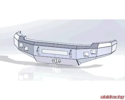 Hammerhead Armor Low Profile Front Black Bumper (Non-Winch) Chevrolet Silverado 1500 2007-2013 - 600-56-0673