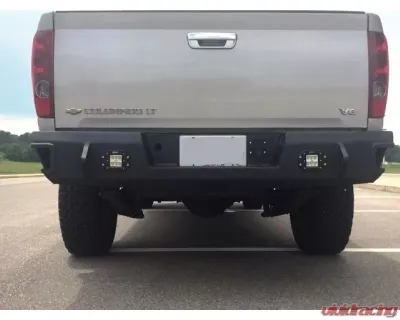 Hammerhead Armor Colorado Rear Bumper Flush Mount For 03-12 Colorado Black Steel - 600-56-0682