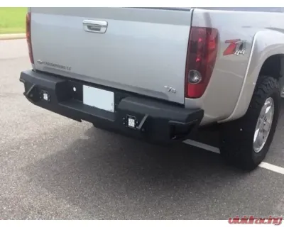Hammerhead Armor Colorado Rear Bumper Flush Mount For 03-12 Colorado Black Steel - 600-56-0682
