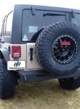 Hammerhead Armor Jeep JK Minimalist Rear Bumper For 07-18 Wrangler JK Black                                     - 600-56-0687 - Image 2