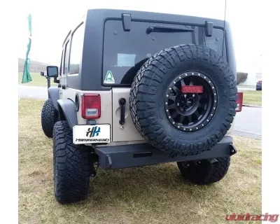 Hammerhead Armor Jeep JK Minimalist Rear Bumper For 07-18 Wrangler JK Black - 600-56-0687