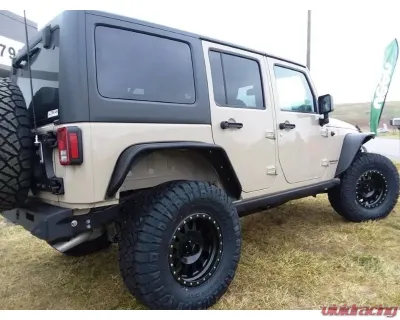 Hammerhead Armor Jeep JK Minimalist Rear Bumper For 07-18 Wrangler JK Black - 600-56-0687