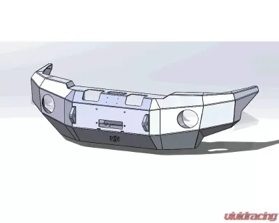 Hammerhead Armor Tacoma Front Winch Bumper No Brushguard For 05-11 Toyota Tacoma Black Steel - 600-56-0690