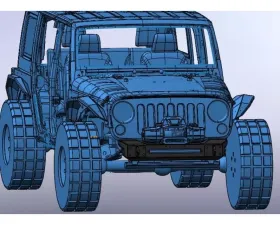 Hammerhead Armor Jeep JK Front Winch Bumper Minimalist No Brushguard For 07-18 Wrangler JK Black Steel