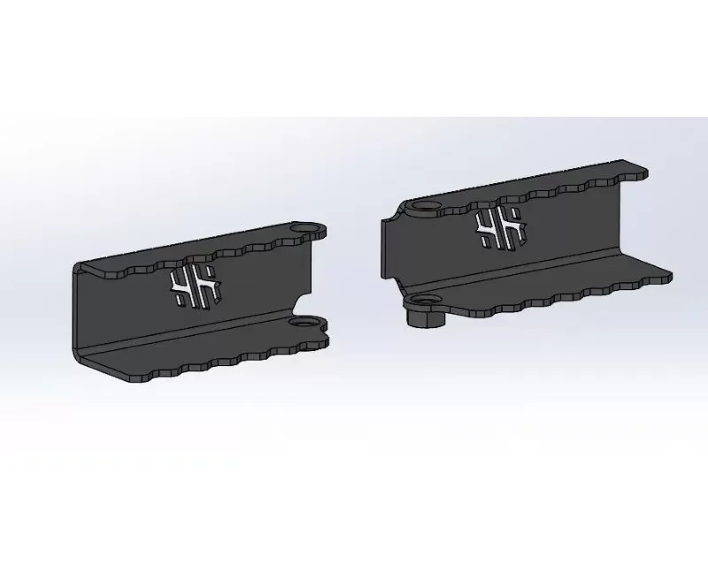 Hammerhead Armor Jeep TJ Foot Pegs For 97-06 Wrangler TJ Black Steel Sold Each - 600-56-0703