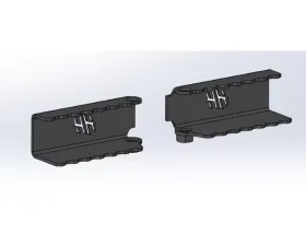 Hammerhead Armor Jeep TJ Foot Pegs For 97-06 Wrangler TJ Black Steel Sold Each
