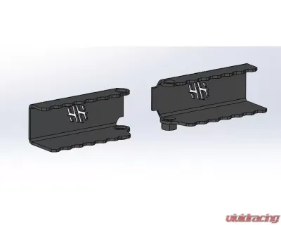 Hammerhead Armor Jeep TJ Foot Pegs For 97-06 Wrangler TJ Black Steel Sold Each - 600-56-0703