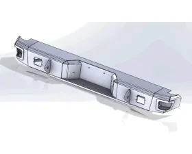 Hammerhead Armor Ford F-150-350 Rear Bumper Flush Mount For 88-98 Ford F-150-350 Black Steel