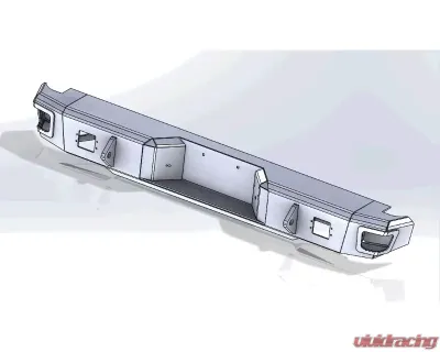 Hammerhead Armor Ford F-150-350 Rear Bumper Flush Mount For 88-98 Ford F-150-350 Black Steel - 600-56-0704