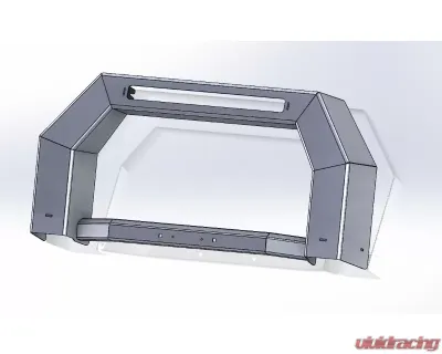 Hammerhead Armor Silverado Bumper Bull Bar For 07-13 Silverado 1500 With Light Mounting Points Wrinkle Black - 600-56-0708