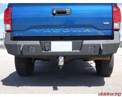 Hammerhead Armor Tacoma Rear Bumper For 16-18 Tacoma Black Steel - 600-56-0731